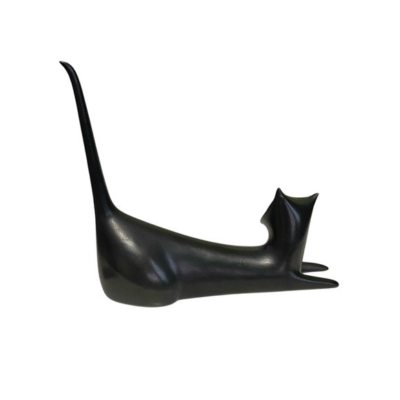 1950’s Royal Dux Porcelain Cat by Modernist Jaroslav Jezek 7” - Picture 10 of 14